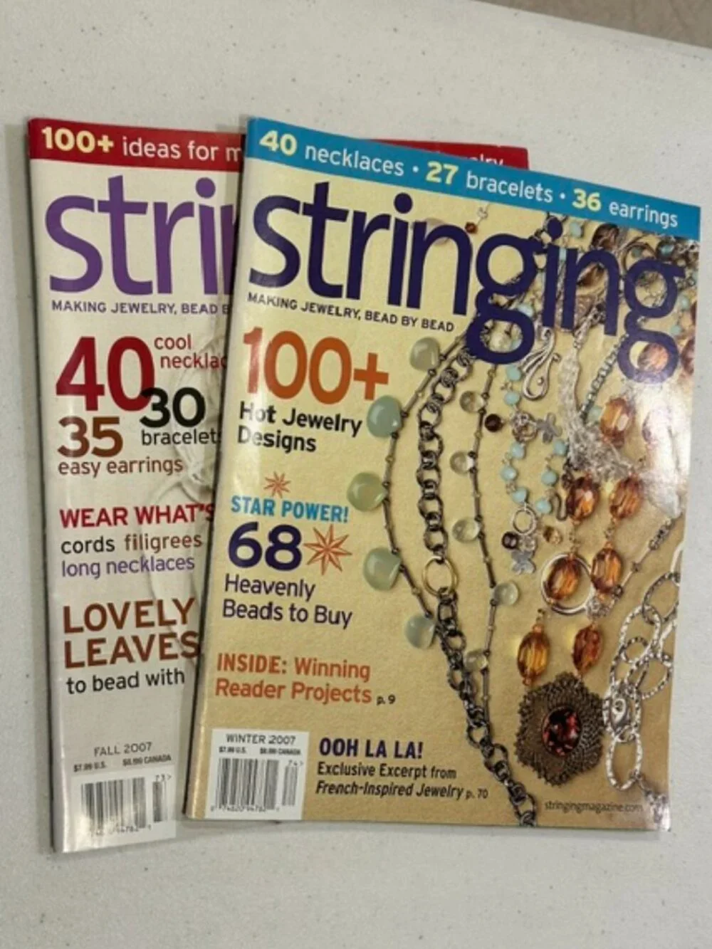 TWO (2) Issues of Stringing Magazine-Fall & Winter 2007